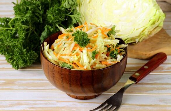 bắp cải với rau mùi tây cho chế độ ăn kiêng của người Nhật